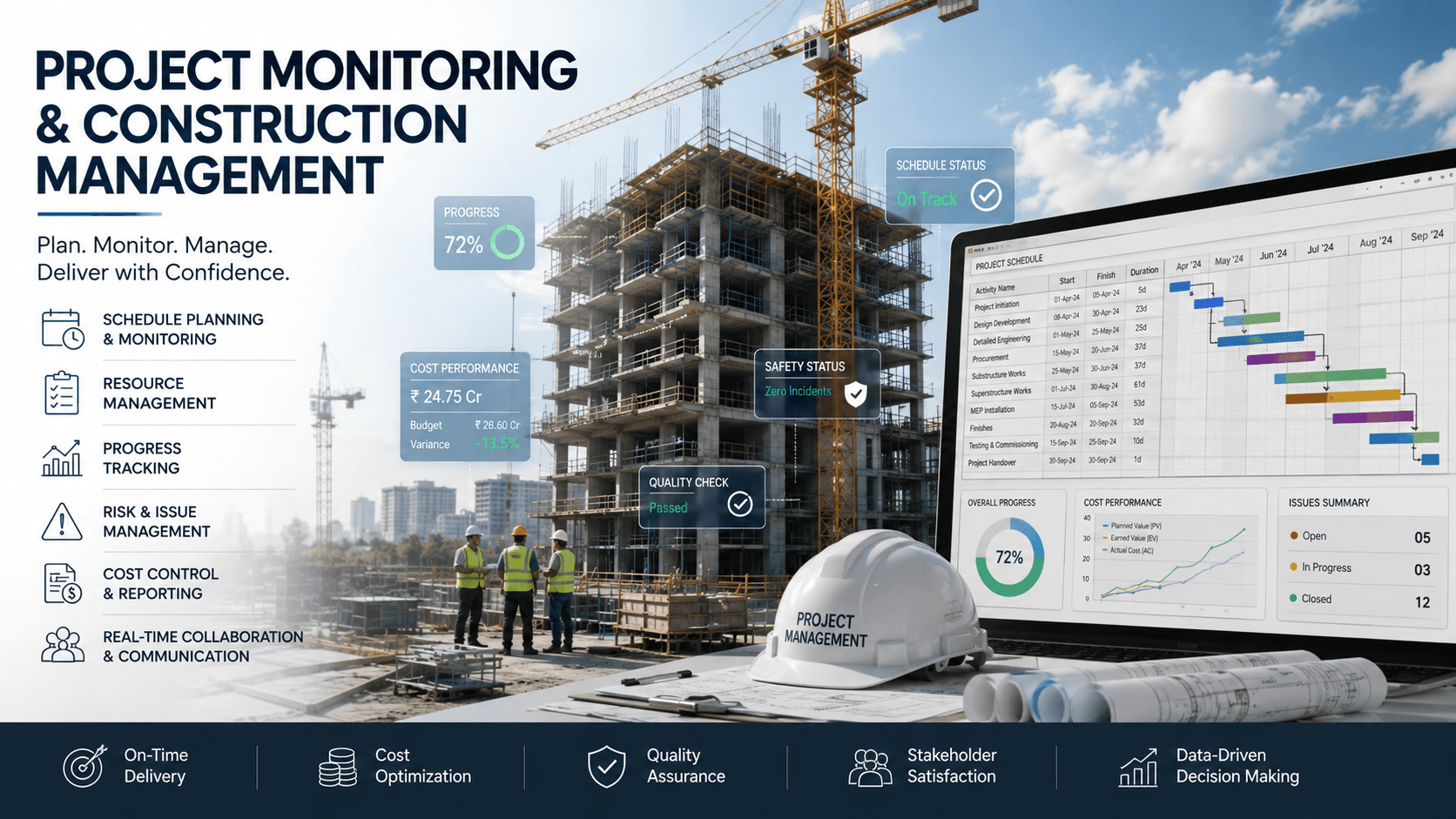 PROJECT MONITORING AND CONSTRUCTION MANAGEMENT