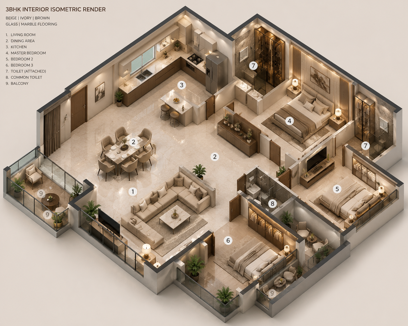  3BHK Interior Design