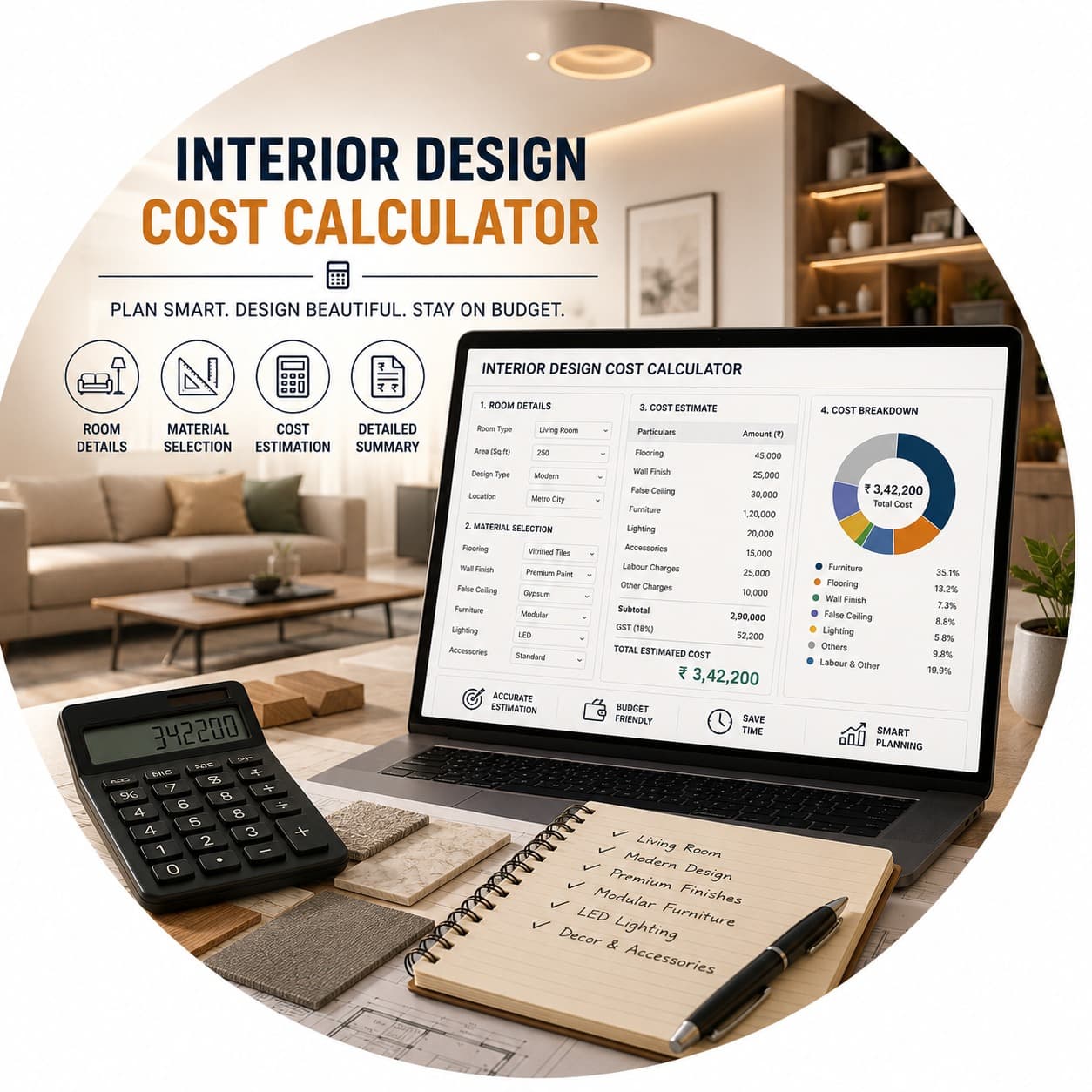 Interior Design Cost Calculator